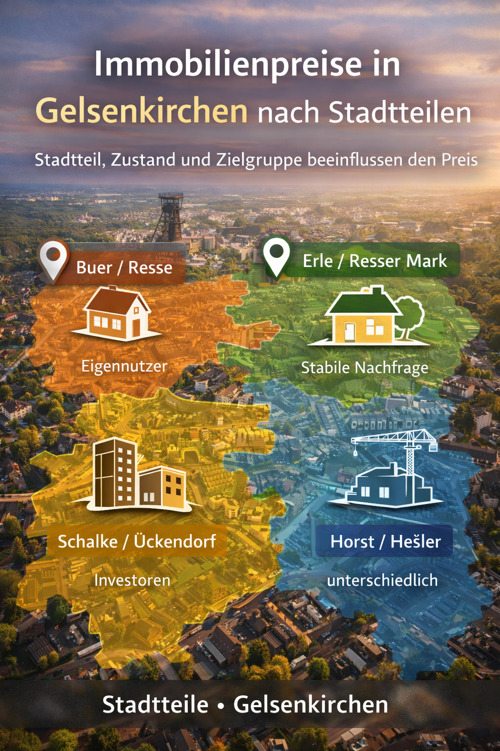 Immobilienpreise in Gelsenkirchen nach Stadtteilen