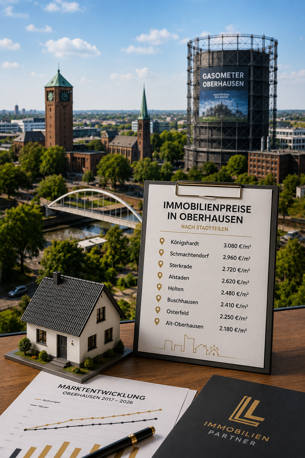 Immobilienpreise in Oberhausen nach Stadtteilen